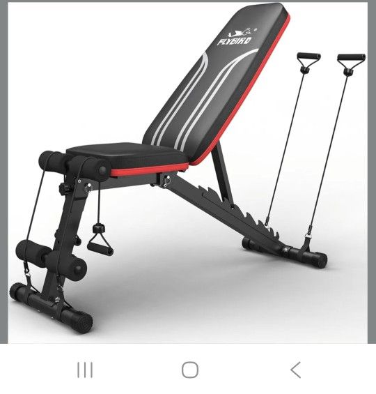 🏋️‍♂️ Flybird Adjustable Weight Bench – Foldable / Banco de Pesas Ajustable Flybird 🏋️‍♂️