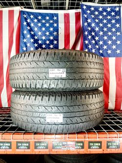 🇺🇸 2 GREAT USED TIRES LT285/70R17 YOKOHAMA GEOLANDER ALL SEASON TOURING 285 70 17