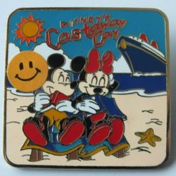 Disney Cruise Line Pin - Castaway Cay - Mickey & Minnie Mouse