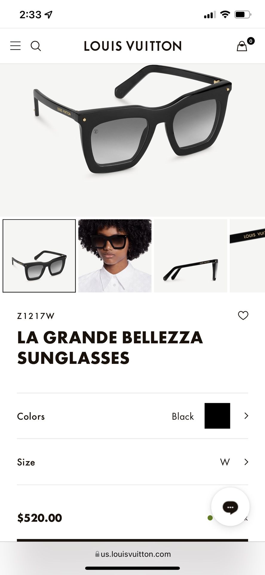 glasses for sale*** Louis Vuitton Z1366E Grease glasses - bought