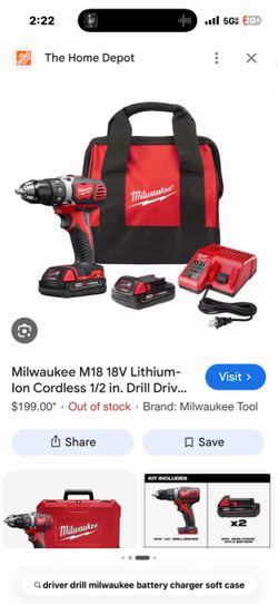 Milwaukee drill . Also has big 5.0 battery brand new