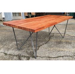 CB2 Acacia Wood Dylan large dining table