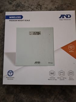 BRAND NEW A-D MEDICAL WIRELESS PREMIUM WEIGHT SCALE 
