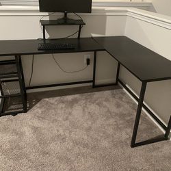 L Shape Computer Table