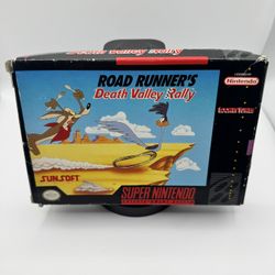 SNES Road Runner’s Death Valley W/Box And Manual