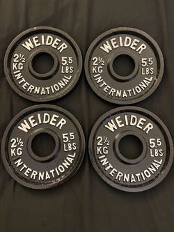 Weider International 2.5kg 2 inch Weight Plates Set of 4