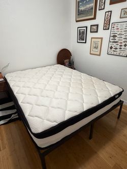 Queen Mattress and Bed Frame