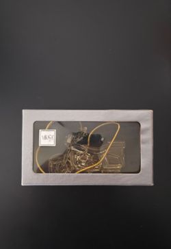 Mikasa Glass Motorcycle Ornament in Box