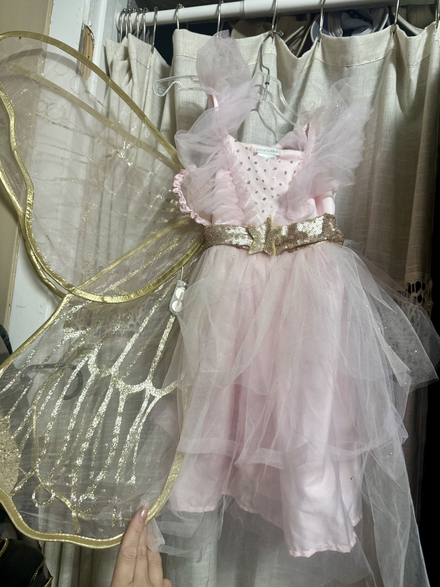Pottery Barn Kids Costume Fairy 4-6 With Light Up Wings