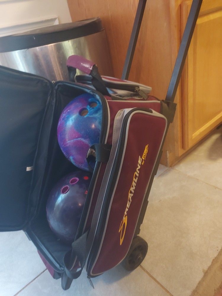 Streamline By Storm dbl. bowling ball carrier , 2 Balls