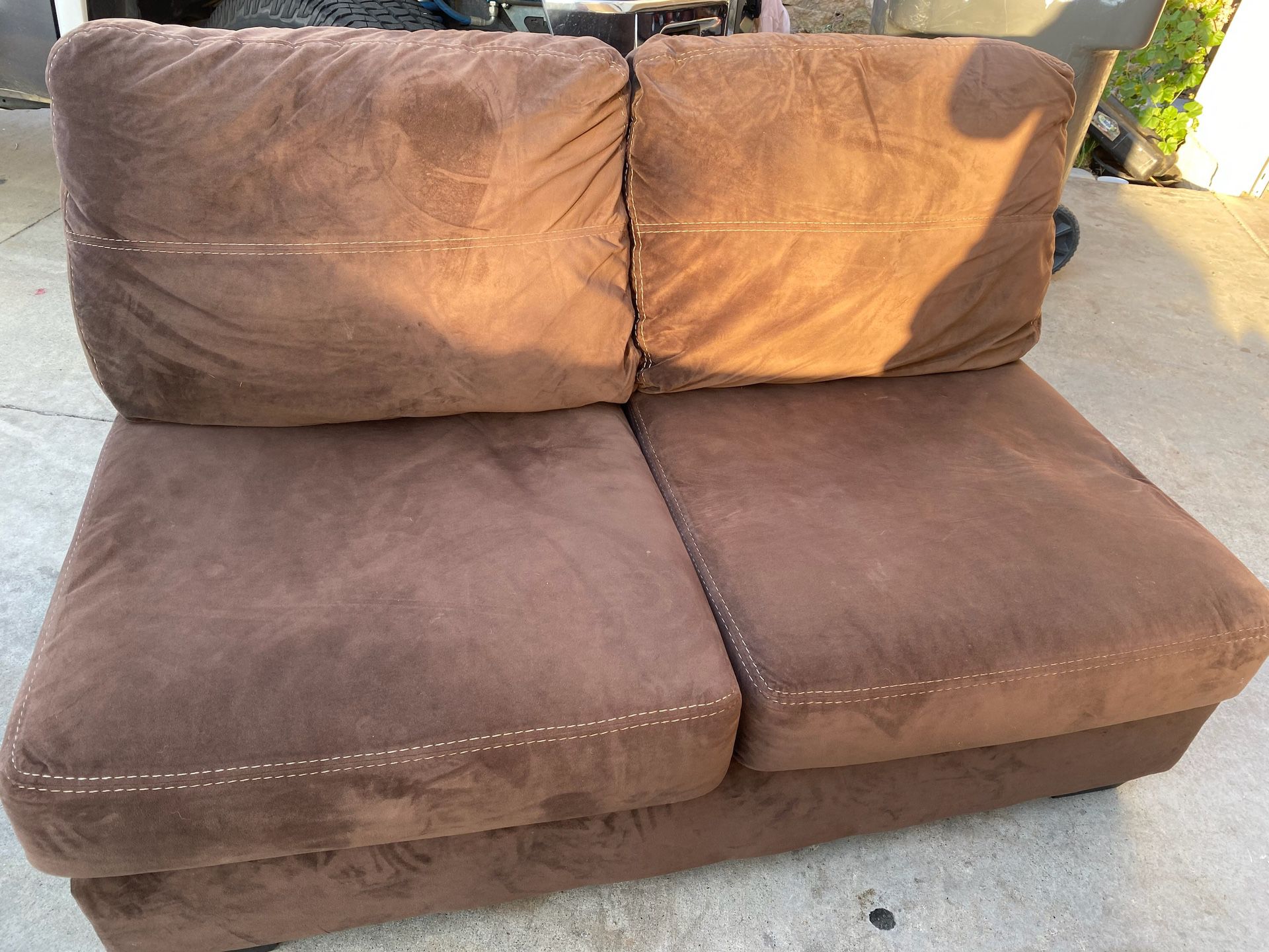 Chocolate brown sectional