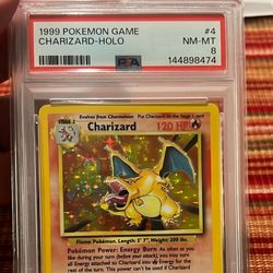PSA Grade 8 Charizard 
