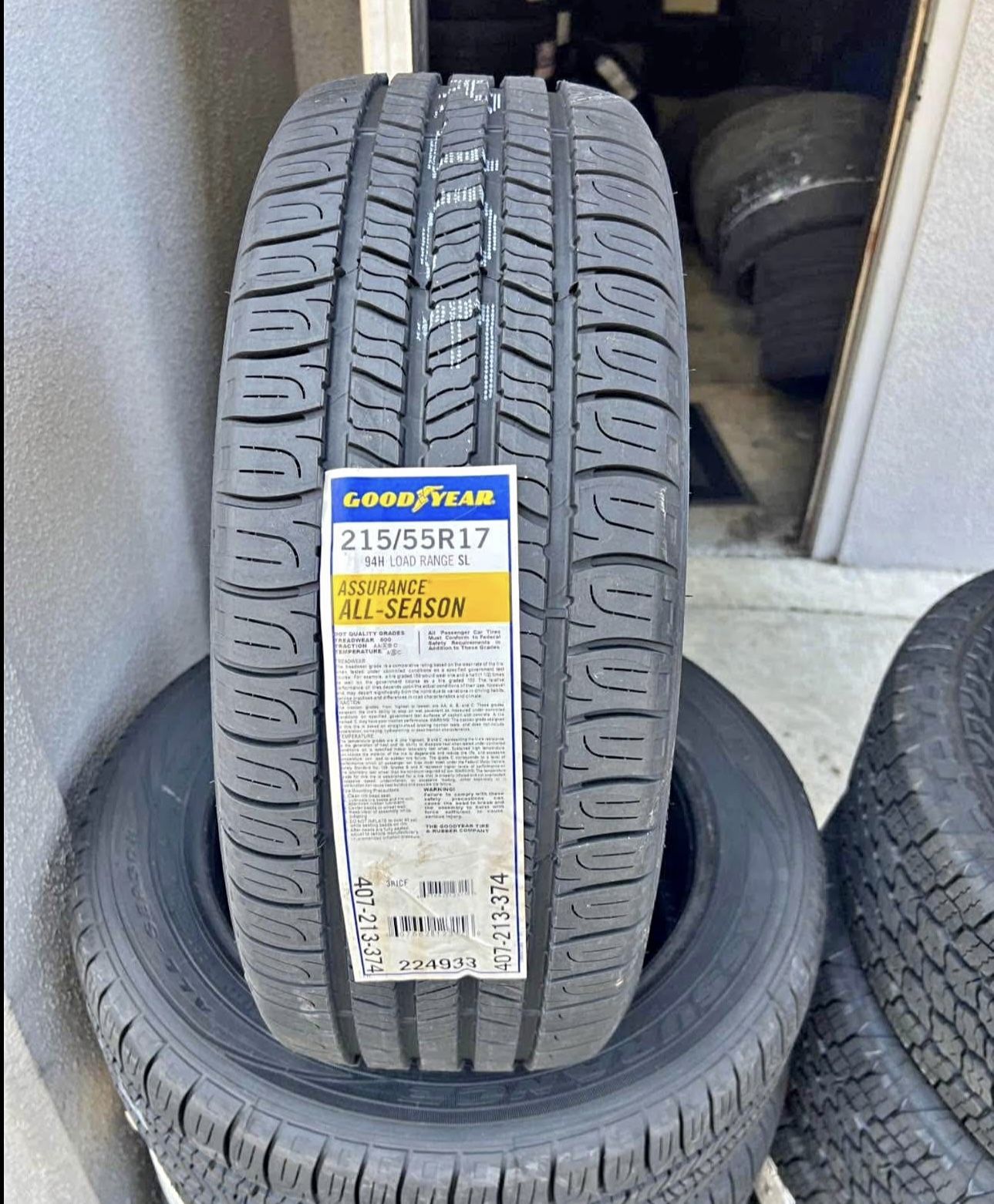 Goodyear Tires On Sale 215/55R17 Goodyear Assurance All Season FINANCING AVAILABLE