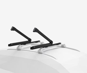 Thule ski and snowboard rack w/ lock and extender