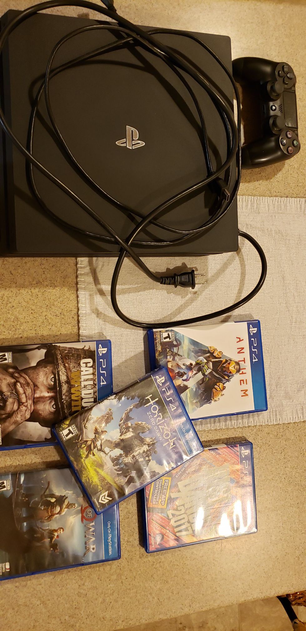 PS4 Pro with games