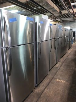 New scratch and dent top and bottom refrigerators with 4 months warranty