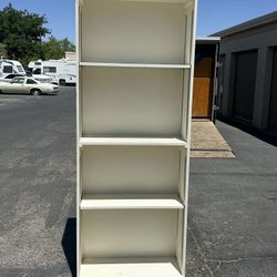 Nice 7 Foot Tall Real Wood Double-Sided Storage Cabinet- $55