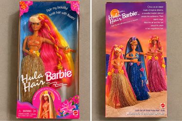 1996 Hula Hair Barbie Doll by Mattel