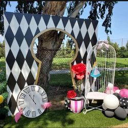 Alice In wonderland Backdrop Wall 