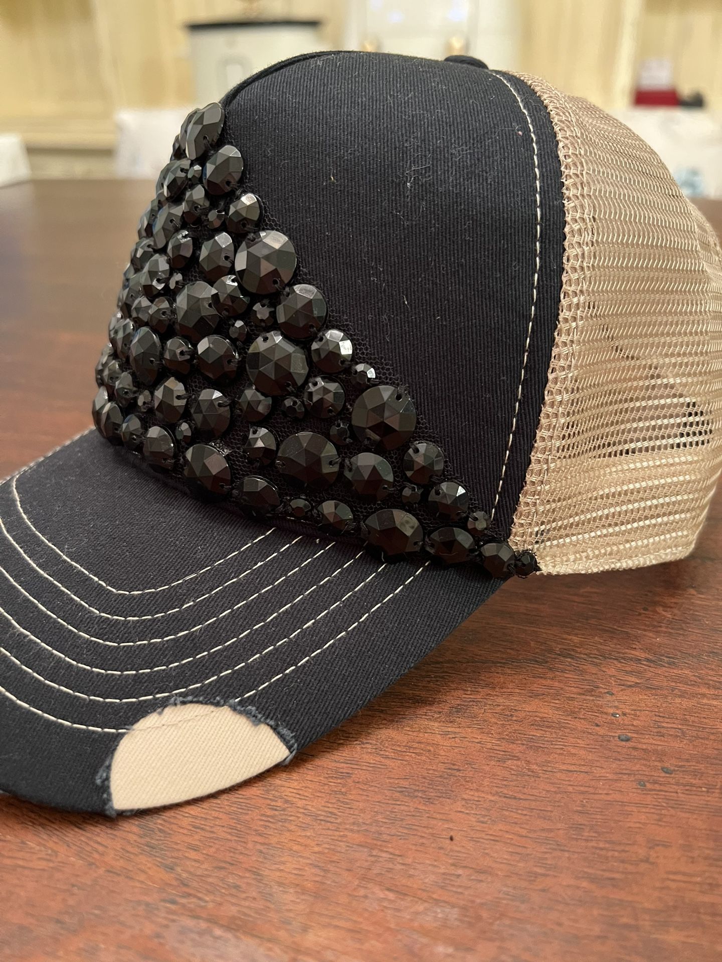 Mega Cap Inc. Blinged Trucker Adjustable Hat 