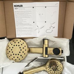 Kohler Prone 3-In-1 Combo GOLD Vibrant Brushed REC31657G Shower Head Powersweep