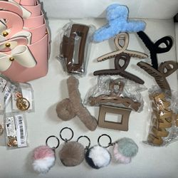 Hair Clips/Keychains/Mini Gift Bags