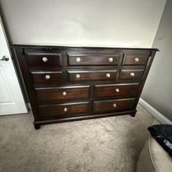 Wood Brown Dresser 
