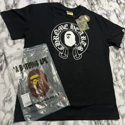BAPE x Chrome Hearts graphic tee (black)