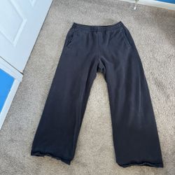 Yeezy Gap Double Layered Heavy Sweatpants Black YZY Large