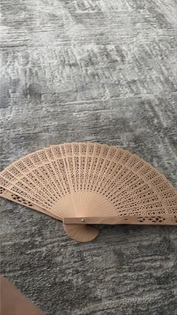 Vintage wooden hand fan