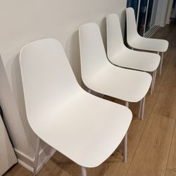 Article White Dining Chairs (x4)