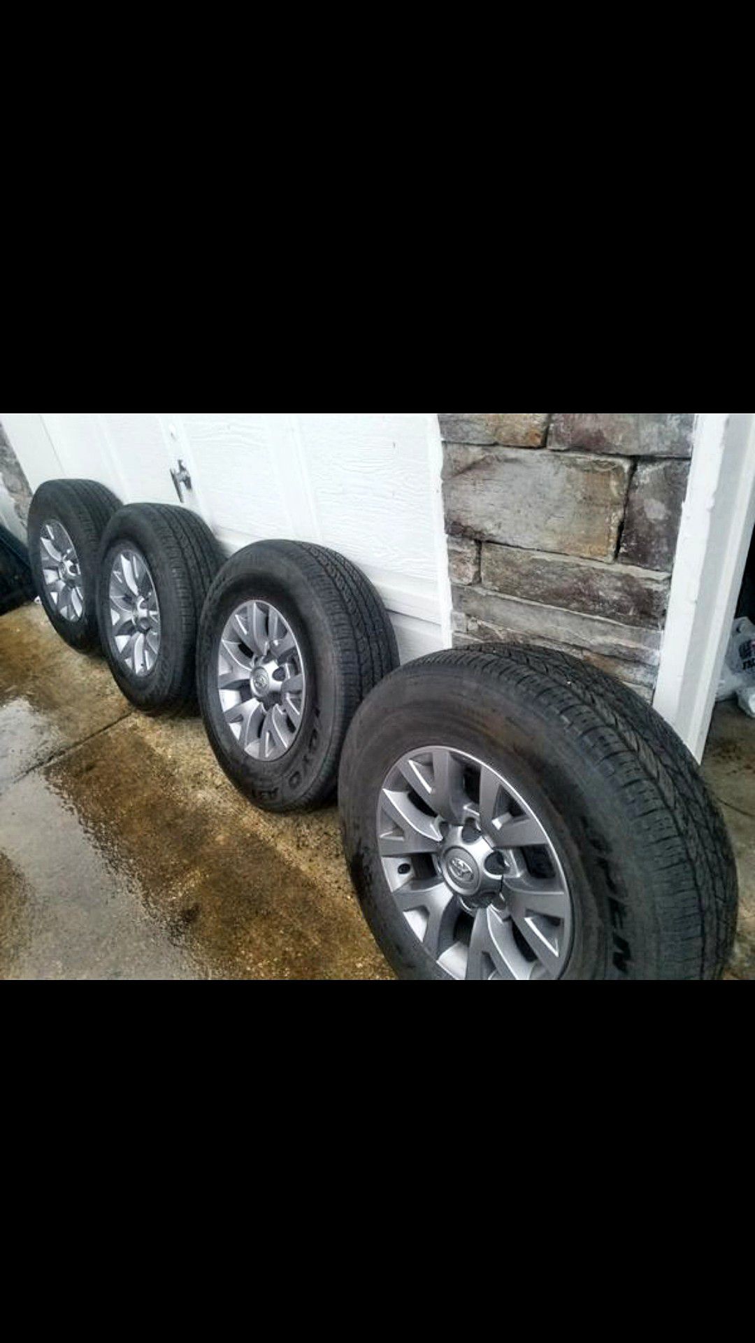 2018 toyota tacoma wheels and tires. Set of 4. Toyo open country 245/75R16
