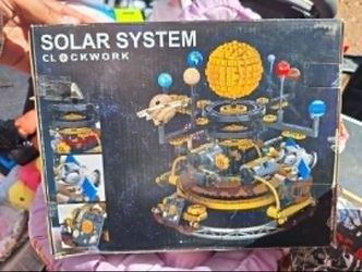 Solar System Building Blocks Set - Rotatable Space Exploration lego Toy,
