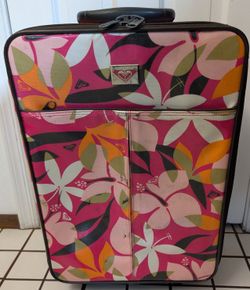 ROXY Pink Floral 20"  Carryon Luggage