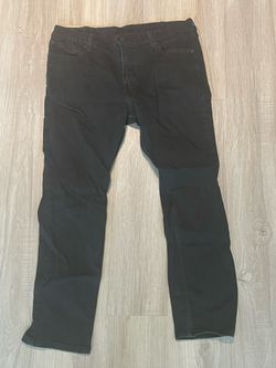 Levi Men Slim Straight Black Jeans