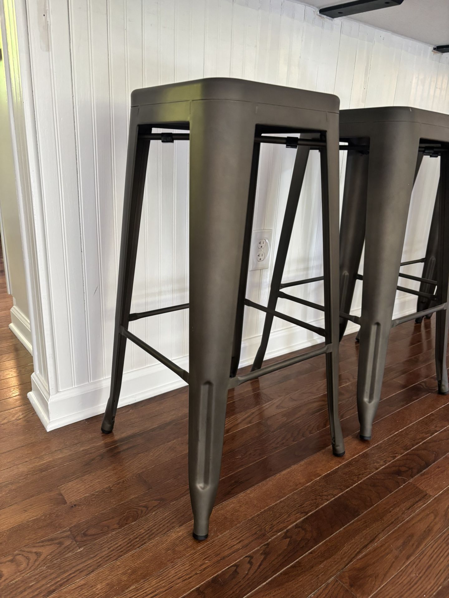 Four Metal Bar Stools (Bar Height)
