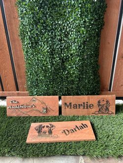 Custom Laser Engraved Yard Signs / Wall Signs 