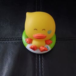 3/$10 🌟 Blue Box Yellow Ducking Ducky Duck Bath Water Tub Temperature Toy