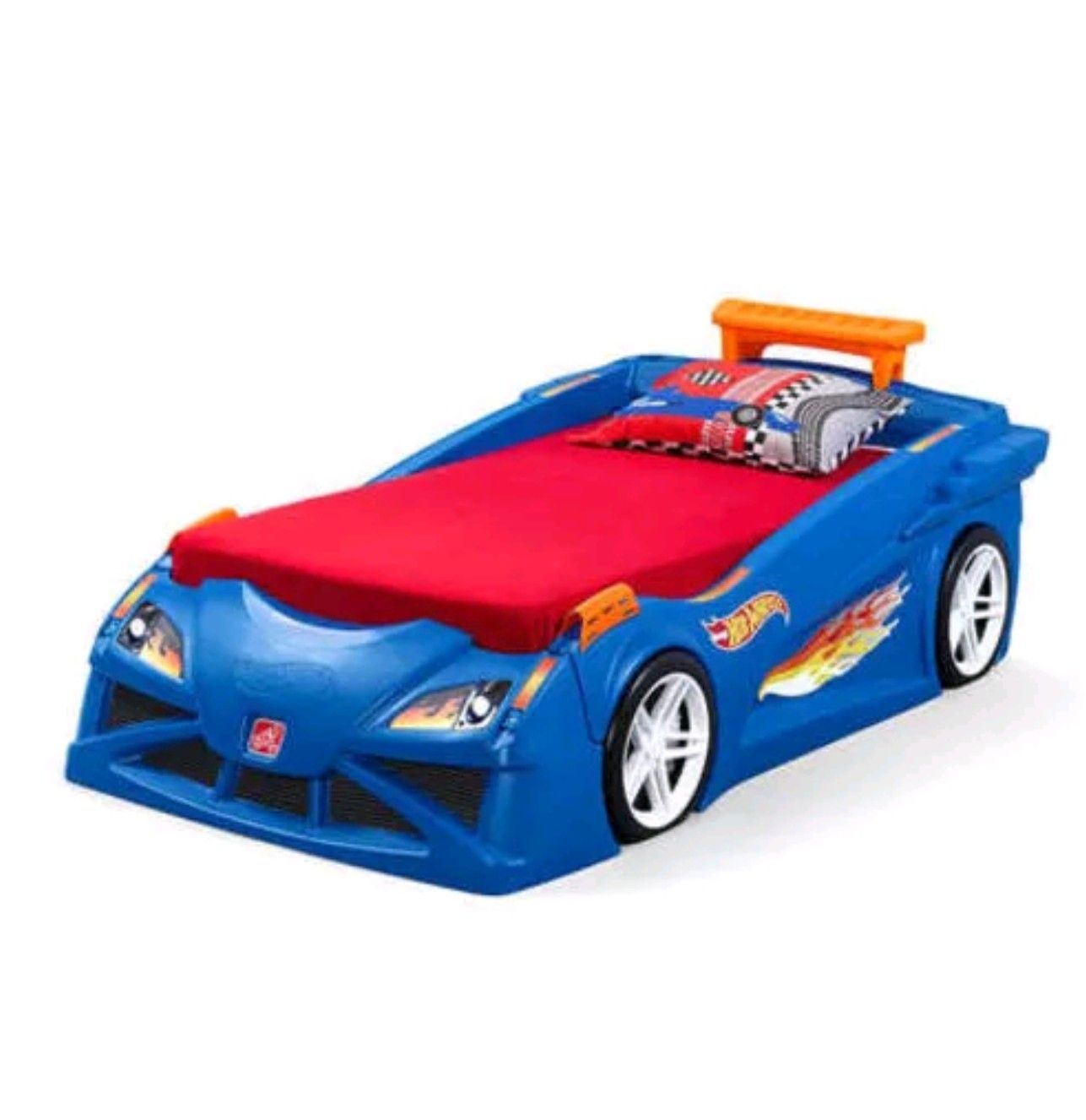 Brand New Step2 Hot Wheels™ Toddler-To-Twin Race Car Bed
