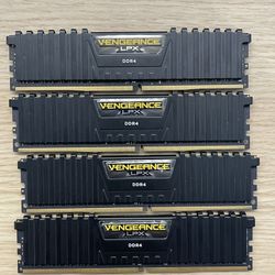 64gb (4x16gb) 2666mhz ddr4 Corsair Vengeance Ram