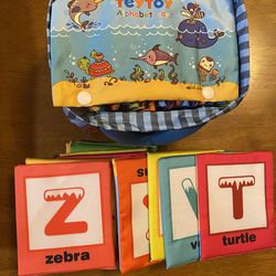 Alphabet fabric card set