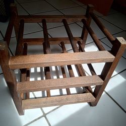 Wood WINE Rack, Holds  9 Bottles