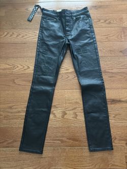 Black Leather Ksubi Pants 