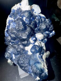 Blueberry Fluorite Cluster 857g Rare Botryoidal Fluorite Mineral Specimen 3.5”