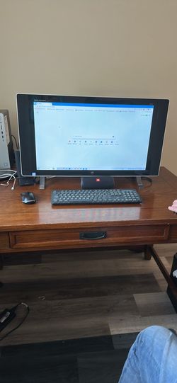 Heavy wood desk set