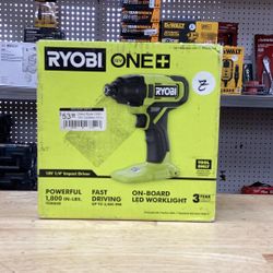 RYOBI ONE+ 18V Cordless 1/4 in. Impact Driver (Tool Only)