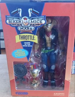 Nacelle - Biker Mice From Mars - Throttle - Leader Of The Bikers Mice - Action Figure -