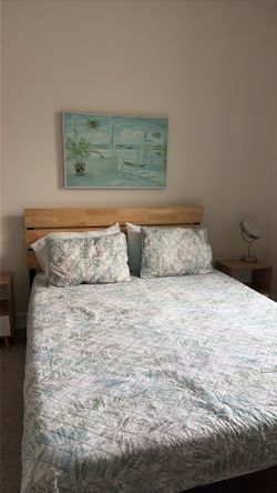 Bed and side tables