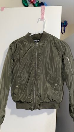 Green bomber jacket
