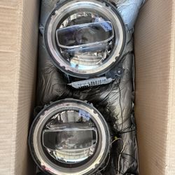 DV8 Offroad HLCJL-01 LED Headlight Pair for Jeep Wrangler JL & Gladiator JT